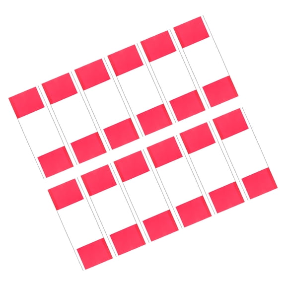 FRCOLOR 24pcs Industrial Underground Utilities Marking Flags with Stainless Steel Stakes for Sewers Landscaping Surveying and Pet Boundaries Reliable 5.51 x 3.94 inch