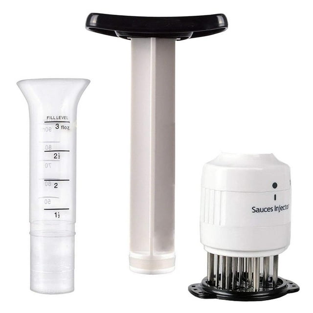 Marinade Syringe Sauce Injector Meat Marinade Injector With 27 Stainless Steel Needle 3 Oz Marinade Flavor Syringe ANGGREK AG1012