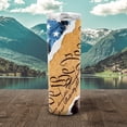 thumbnail image 4 of American Flag 30 oz Skinny Tumbler We The People Straight Stainless Steel Vacuum Insulated Travel Coffee Mug with Lid Straw Slim Water Cup, 4 of 4