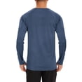 thumbnail image 6 of Stamzod Rash Guard for Men Crew Neck Long Sleeve Sun Shirt Casual Athletic Fishing T-Shirts Navy XXL, 6 of 9