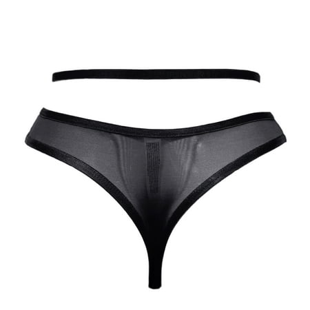 

PEASKJP Panty for Women Stretch Cheeky Underwear for Women Lace Bikini Panties Ladies No Show Hipster V-Waist Black M