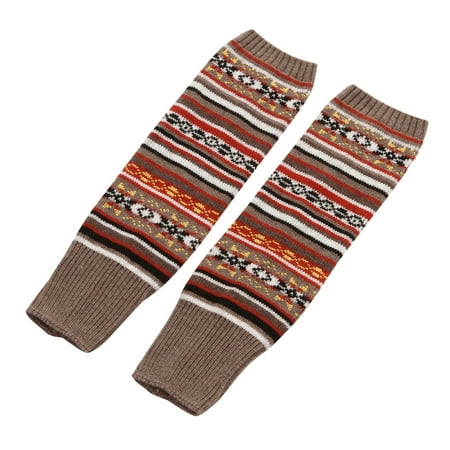 

ZRBYWB Women Socks Retro Ethnic Style Casual Autumn And Winter Color Knitted Color Matching Socks