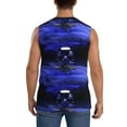 thumbnail image 4 of Gaeub Steel Skull Men's Sleeveless Muscle Shirts Workout Tank Tops, Odor Protection and Comfortable - Large, 4 of 8