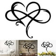 thumbnail image 1 of POINTERTECK Metal Infinity Heart Art Decor - Personalized Wall Hanging Sign Love Heart Shape Infinity Symbol Metal Heart Love Sign Decorations Family Gift for Couples  13”*11”, 1 of 8