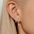 thumbnail image 3 of Gold Pearl Earrings Set for Women, Pearl Hoop Dangle Drop Earrings, Dainty 14K Gold Plated Hypoallergenic Earring Stacks, Jewelry Gifts for Women/MomT, 3 of 4