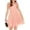 Light Pink, variant on Girls Dress Contrast Mesh Fluffy Ruffle Sleeve Crew Neck Special Summer Church Classic Dress