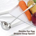 thumbnail image 2 of Soup Ladle Large with Pouring Spout Steel Stainless Deep Spoon, Kitchen Aid, 2 of 5