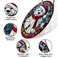 thumbnail image 3 of Polar Bear Stained Glass Suncatcher, Polar Bear Glass Suncatchers for Windows For Merry Christmas, 3 of 7