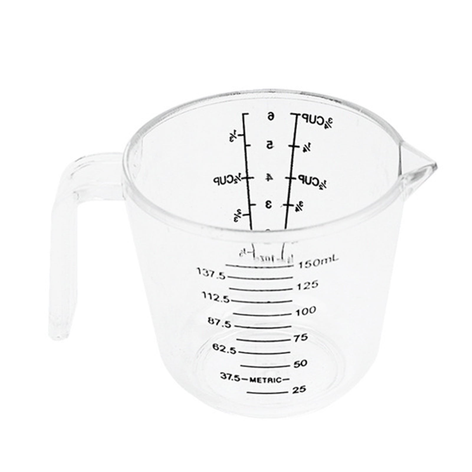 Measuring Cups Set, Liquid Measuring Cups For 3 For Kitchen - BPA Free  Plastic Set with Spout Multiple Measurement Scales (Clear)