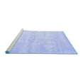 thumbnail image 2 of Ahgly Company Machine Washable Indoor Round Abstract Blue Contemporary Area Rugs, 7' Round, 2 of 4