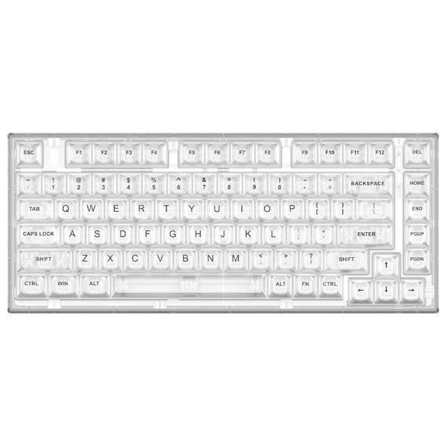 Teclado mecánico YUNZII X75 75%, 82 teclas RGB intercambiables en caliente