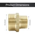 thumbnail image 2 of HUGFEGWE 2 Packs RV Faucet Adapter, 1/2 to 3/4 Reducer, Brass Compression Fitting, Plumbing Water Hose Connector Compatible CJB91-55636, 2 of 5