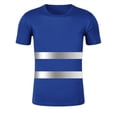 thumbnail image 2 of vastwit Men Hi Vis T-Shirt High Viz Visibility Reflective Safety Tops Short Sleeve Work Shirt Blue 3XL, 2 of 5
