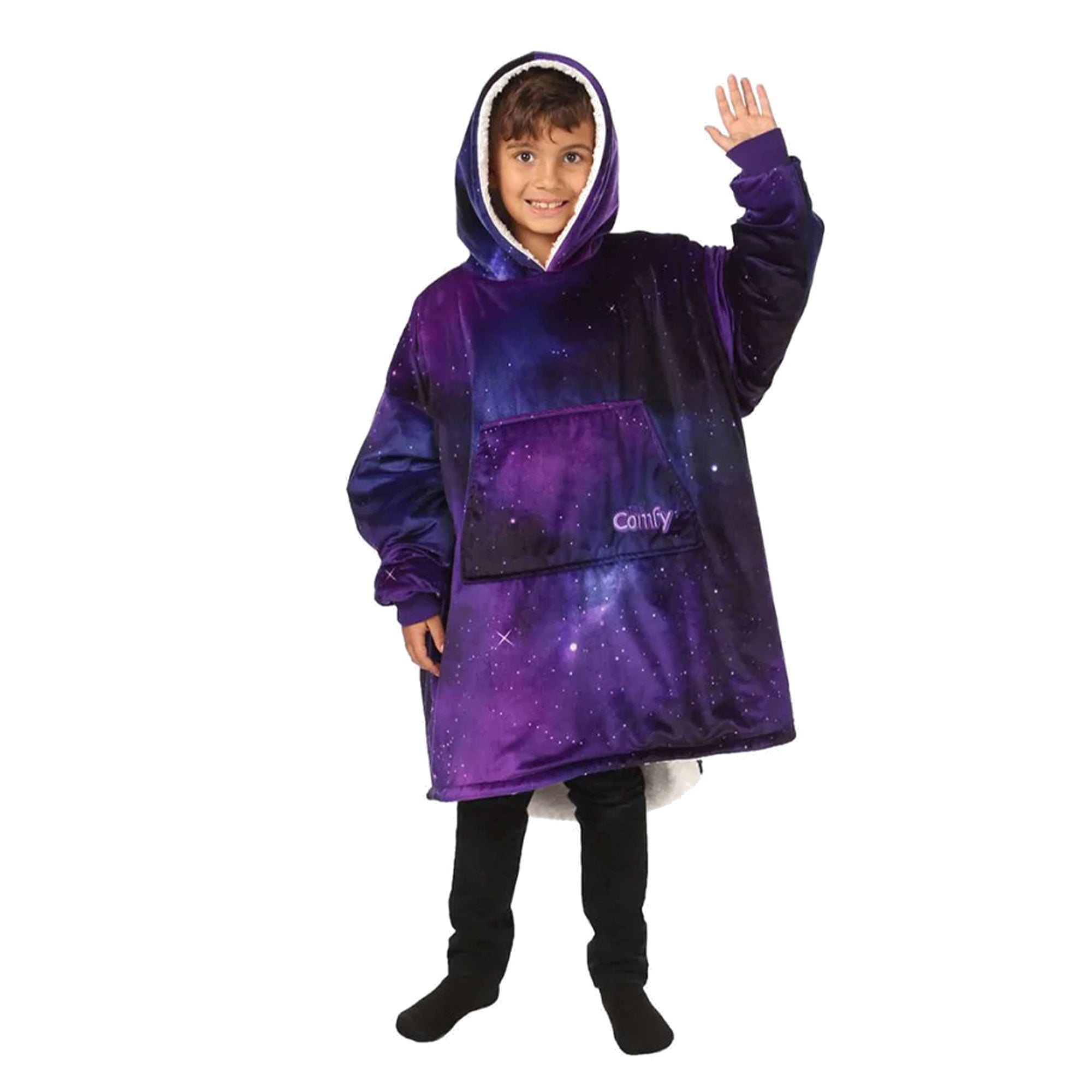 Quarter Zip THE COMFY Original Kids' Hoodie (Sherpa-Lined