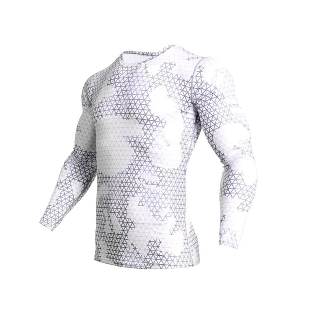 Minnieouse Ropa interior térmica Transpirable Amigable con la piel Ropa de compresión Leggings Medias Ropa deportiva Camiseta plegable Chándal de secado Camisetas Blanco SG Minnieouse AP013505-03