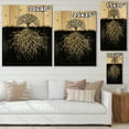 thumbnail image 4 of Designart 'Tree Silhouette With Underground Roots' Traditional Print on Natural Pine Wood, 4 of 5
