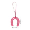 thumbnail image 2 of HengDidi Horseshoe Shaped Keychain Pendant for Car Keys and Bag Decor Decor PU Material Accessory Vibrant Colors Durable Hook Portable Personalized Style Enhancer for Everyday Use, 2 of 5