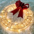 thumbnail image 4 of Christmas Party Decorations Christmas Wreath with Lights Led Christmas Wreath Christmas Lights Garden Decoration, 4 of 8