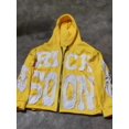 thumbnail image 3 of Sudadera con capucha holgada informal con bordado de letras, estilo retro, de gran tamaño, con cremallera, marca de moda Y2k, para hombre y mujer, 3 of 6