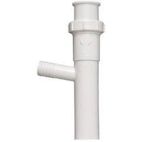 Plumb Pak, White Keeney 35-8WK Tailpiece, Direct Connect or Slip Joint 1-1/2-Inch by 8-Inch with 5/8-Inch O.D. Dishwasher Branch