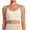 White, variant on Daiosportswear Sports Bra for Women Strappy Medium Support Push Up Padded Sports Bra for Running Workout Bra Yoga Bra Pink M(M)