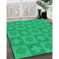 thumbnail image 2 of Ahgly Company Indoor Round Patterned SpringGreen Area Rugs, 7' Round, 2 of 6