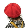 thumbnail image 6 of Luxsea Baby Girl Knitted Beret Cap Toddler Infant Bowler Warm Cute Cotton Hats Gifts for Children, 6 of 6