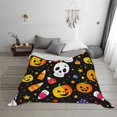 thumbnail image 5 of Halloween Throw Blankets Super Soft Blanket Halloween Bat Pumpkin Cozy Blanket for Bedroom and Living Room 50"X40", 5 of 6