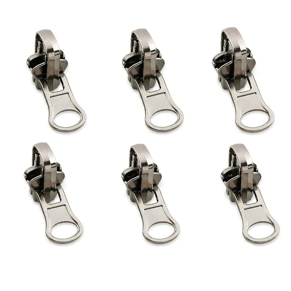 Solargess Universal Zipper Repair Kit-3-Size Double-Sided Zippers Slider Replacement with Zipper Pull for Jackets,Luggage,Backpacks&Outdoor Gear|No-Sew Installation