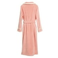 thumbnail image 6 of BLTIBY Womens Bathrobe Soft Kimono Robes with Belt Terry Cloth Bathrobe Knee Length Bath Gown Solid Color Warm Home Clothes with Pockets Pink XL, 6 of 6
