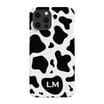 thumbnail image 1 of Personalised Cow Print Initials iPhone 16 Pro Case,iPhone 14 Pro, 1 of 5