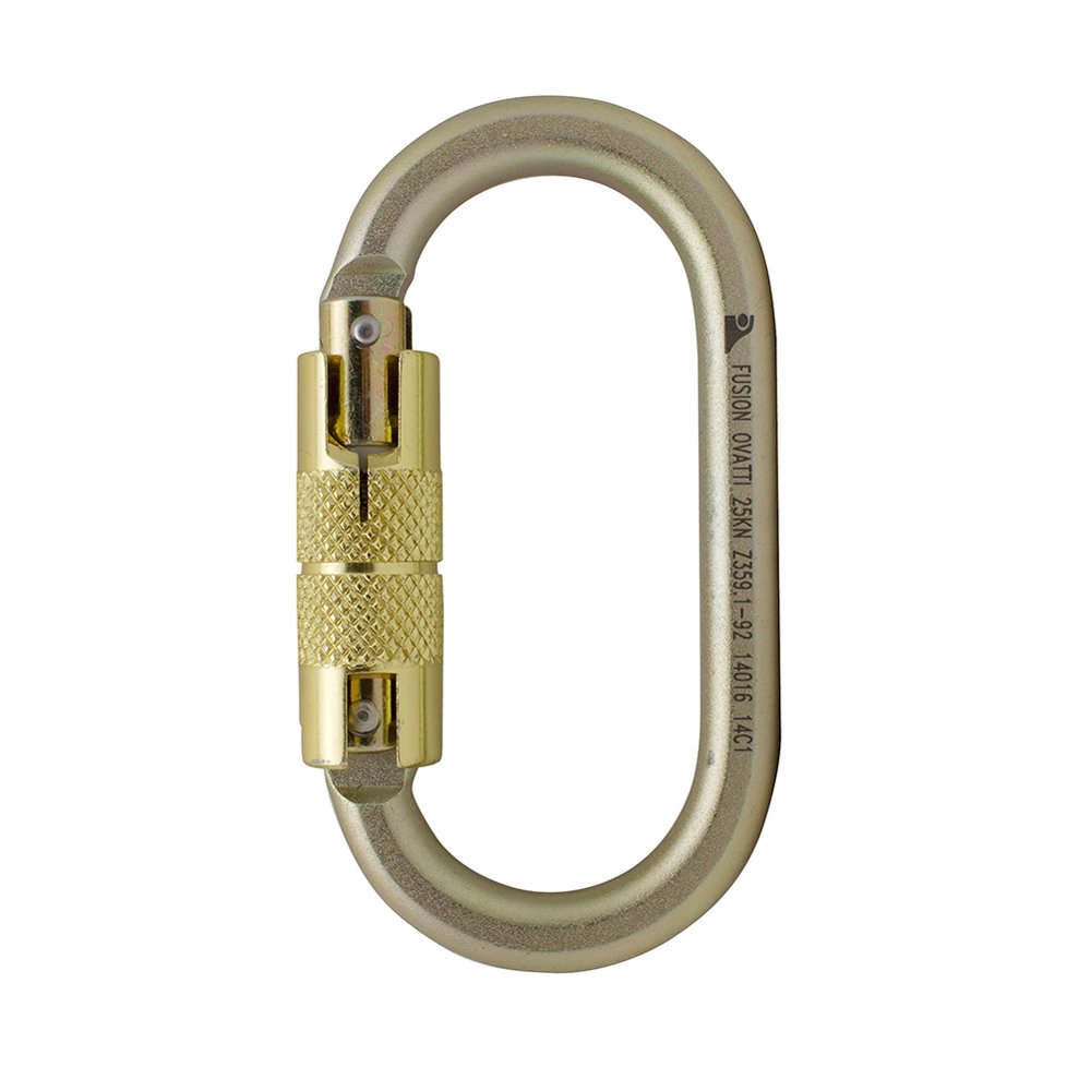 Fusion Climb Ovatti Steel Auto Lock Ovalshaped Carabiner