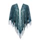 thumbnail image 1 of CHales y envolturas INSPIRE CHIC para vestidos de noche, bufandas triangulares de malla de encaje con flecos para fiestas formales de boda 70.9"x27.6" Verde Oscuro, 1 of 5