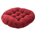 thumbnail image 1 of kurtrusly Coussins pour Solution d'Assise Durable et Longue Durée Application Grand Coussins de Chaise Coussin de Sol Coussin de Siège Rouge Foncé Rond Diamètre 55 cm, 1 of 6
