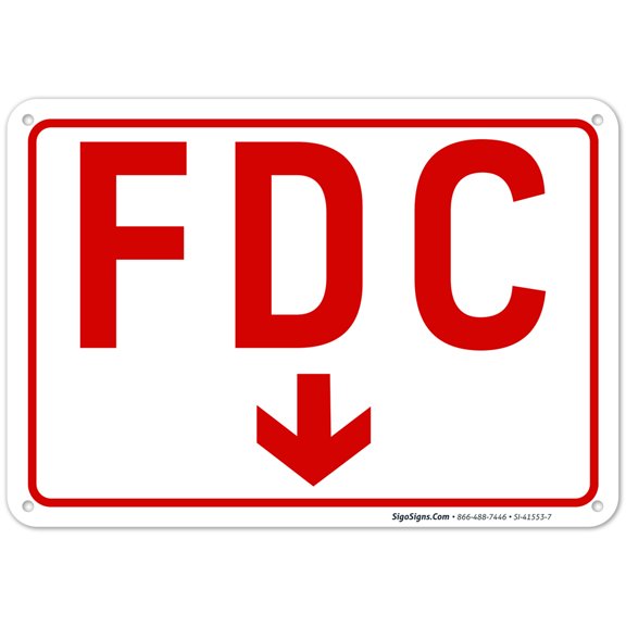 FDC Down Arrow Sign,