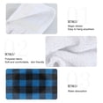 thumbnail image 4 of Haosy 2 Pack Kitchen Wash Cloths with Hanging Loops Absorbent Absorbent Quick Drying Hand Towels, Dark Blue and Glack Gingham, 4 of 7
