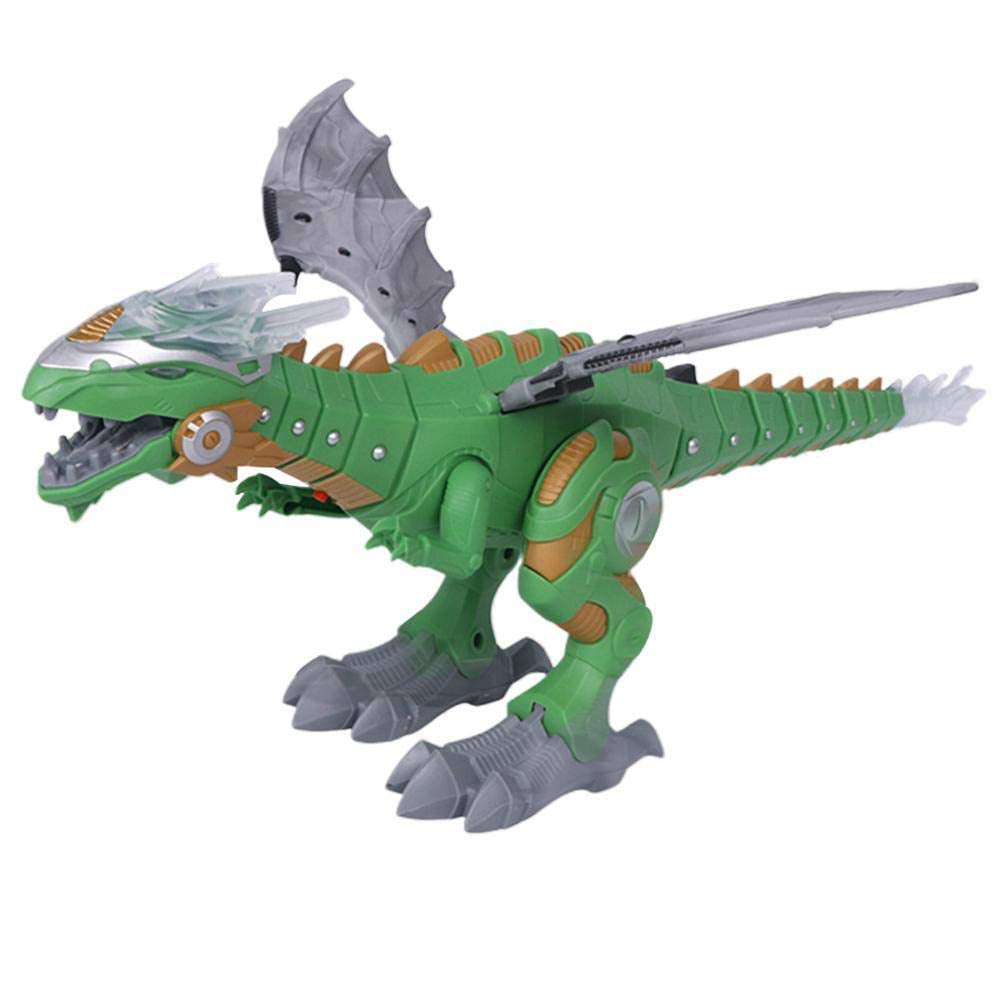 Fire Dragon Toy Electric Walking Breathing Water Spray Dinosaur Gift for Kids US 
