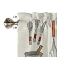 thumbnail image 6 of Kitchen Cooking Small Curtain Rod Pocket Short Curtains Half Drapes Partition Cabinet Door Window Curtains Home Decor, 6 of 6