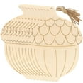 thumbnail image 3 of Miangastore 20pcs Blank Pine Cone Wooden Sign Tree Cones Decor Ornament Color Natural Crafts Hanging Crafting, 3 of 8