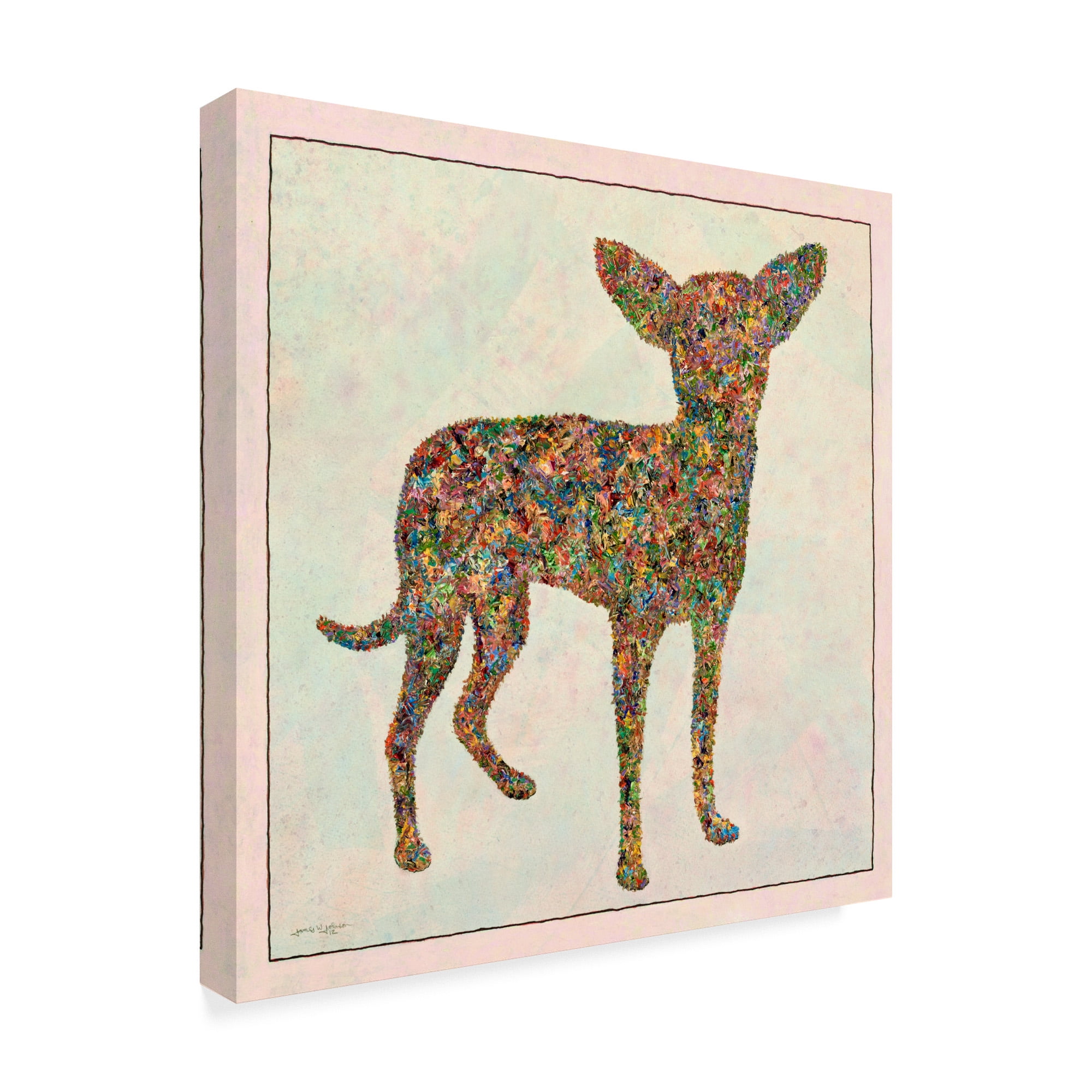 Trademark Fine Art 'Chihuahua Shape' Canvas Art by James W. Johnson