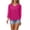 Hot Pink, variant on Ladies Tops and Blouses Dressy,Women Sheer 3/4 Sleeve Tops See Through Mesh Blouses V Neck Shirts Button Up Tunic Shirts