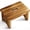 Warm Acacia, variant on Wooden Step Stool, One Step Stool for Adults,Wooden Beside Step Platform with 550 Lbs Load Capacity, Heavy Duty/Portable/Nonslip/Durable Construction Safe Step Support for Bedroom/Kitchen