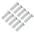 thumbnail image 5 of Single Hole Clevis Pins,8mm x 25mm Flat Head Zinc-Plating Steel  10Pcs, 5 of 5