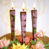 Let Them Eat Candles Milk Chocolate Candles, Ghost Flower, 3ct