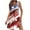 Red, variant on LYXSSBYX Summer Dresses for Women 2024 Women's Casual Sundress With Pockets Summer Boho Beach Dress Floral T-Shirts Dress V Neck Loose Tank Dresses