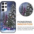 thumbnail image 2 of Christmas Black Print Phone Case for Samsung Galaxy S22+ 5G 6.6", with Aesthetics Pattern Design Soft TPU Silicone Xmas Cases, Shockproof Bumper Protector Camera Girls Women Cover, Snowflake, 2 of 6