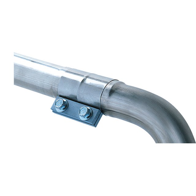 Borla Performance 18004 Exhaust Clamp Exhaust Muffler Clamp 2-1/2 Inch Diameter; T304 Stainless Steel; Standard; Single
