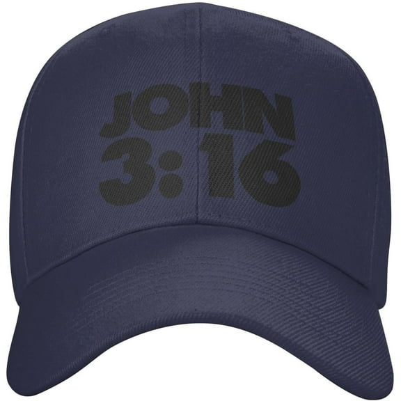 Hat John 3:16 Jesus Believer Baseball Cap Men Funny Gift Trucker Hat Women Sun Hat Dad Cap Fishing hat Black
