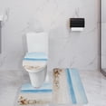 thumbnail image 1 of Juego de alfombras de baño, alfombra de baño, antideslizante, lavable, funda para asiento de inodoro, práctica alfombra de baño absorbente de 3 C BLESIY Alfombra de baño, 1 of 8