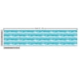 thumbnail image 2 of Ambesonne Nautical Fabric by the Yard Upholstery, Fishes on Ombre Sea Waves, 3 Yards, Pale Blue Blue, 2 of 4
